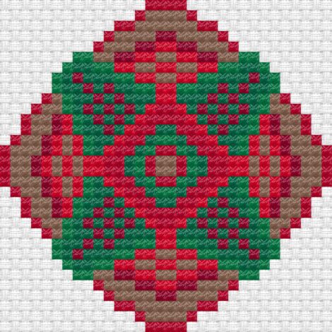 Christmas Kaleidoscope stitched