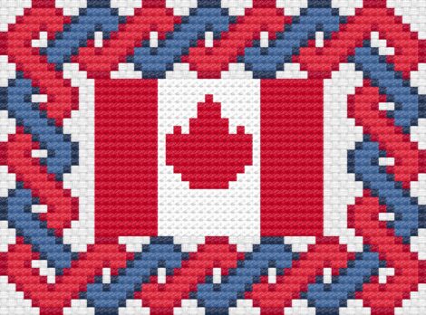 Canada Day Stitched