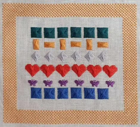 My First Sampler - Rhodes Stitches